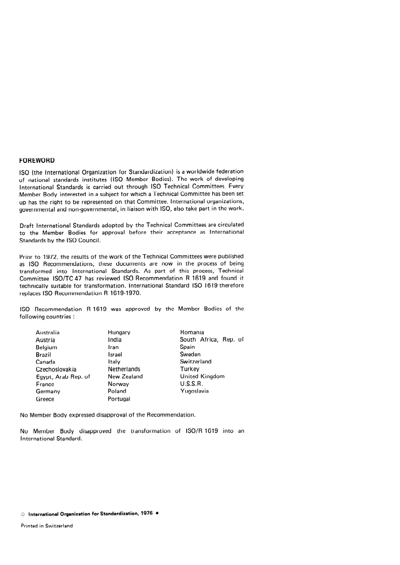 ISO 1619:1976 ISO 1619:1976 - Cryolite, natural and artificial — Preparation and storage of test samples/1/1976 - Page 2 preview
