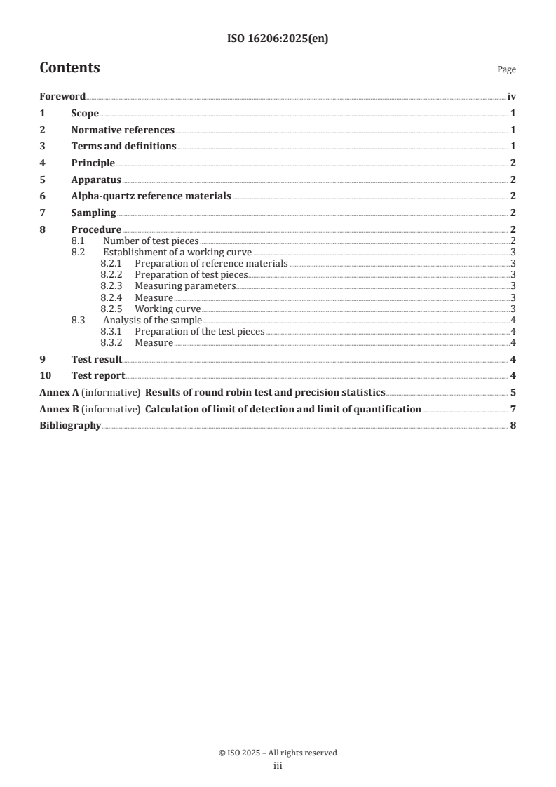 ISO 16206:2025 ISO 16206:2025 - Phase quantitative analysis of residual quartz in silica bricks — X-ray diffraction method
Released:4. 07. 2025 - Page 3 preview