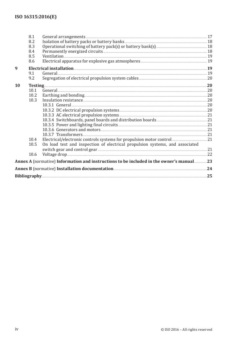 ISO 16315:2016 ISO 16315:2016 - Small craft — Electric propulsion system/30/2021 - Page 4 preview