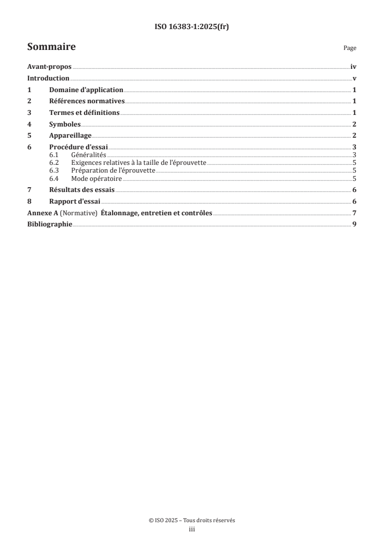 ISO 16383-1:2025 ISO 16383-1:2025 - Reconnaissance et essais géotechniques — Essais de laboratoire sur les roches — Partie 1: Détermination de la teneur en eau
Released:27. 06. 2025 - Page 3 preview