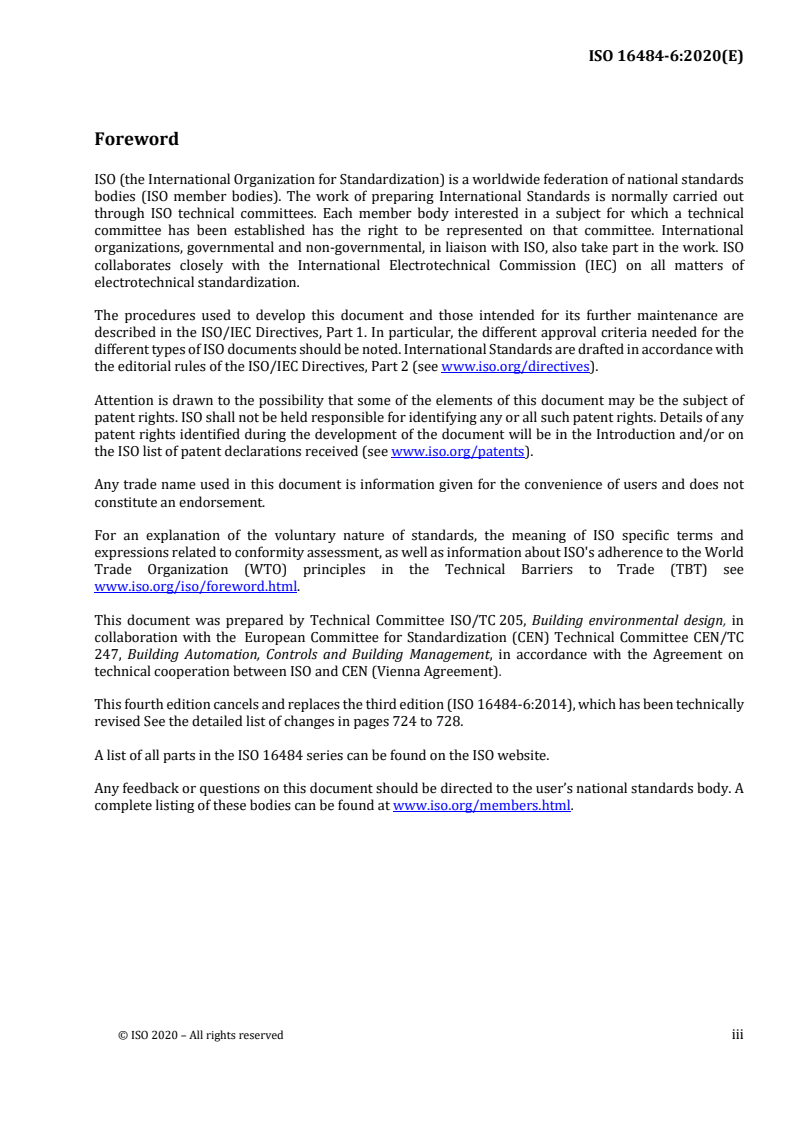 ISO 16484-6:2020 ISO 16484-6:2020 - Building automation and control systems (BACS) — Part 6: Data communication conformance testing/1/2020 - Page 3 preview