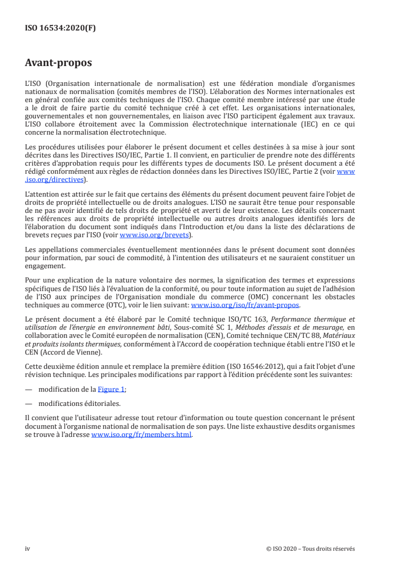 ISO 16534:2020 ISO 16534:2020 - Produits isolants thermiques destinés aux applications du bâtiment — Détermination du fluage en compression/17/2020 - Page 4 preview