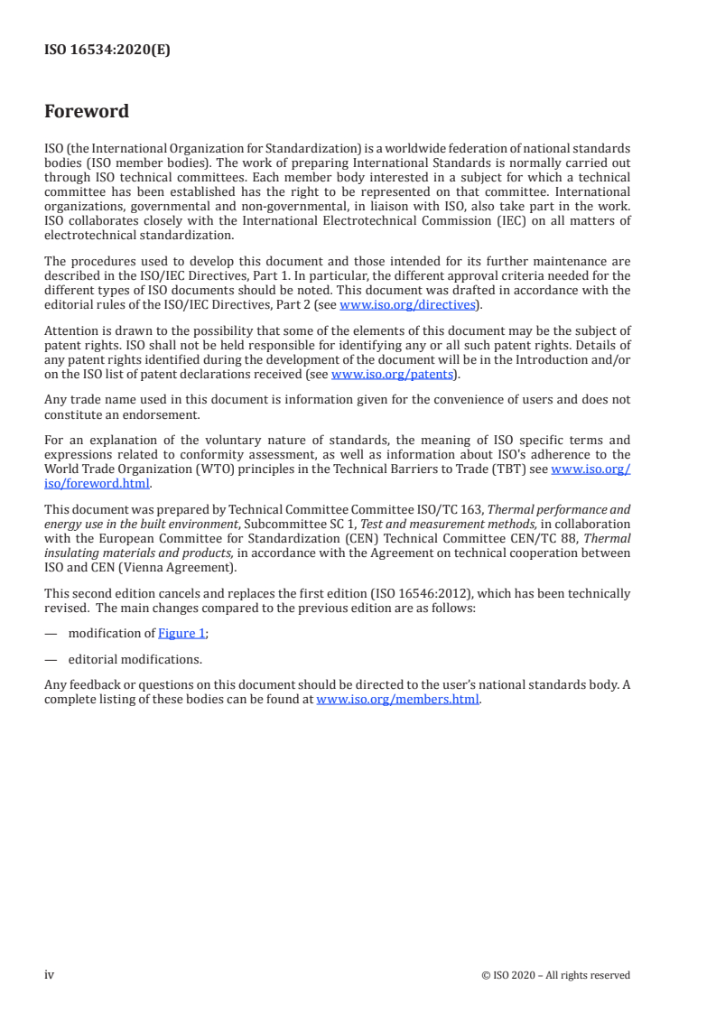 ISO 16534:2020 ISO 16534:2020 - Thermal insulating products for building applications — Determination of compressive creep/17/2020 - Page 4 preview