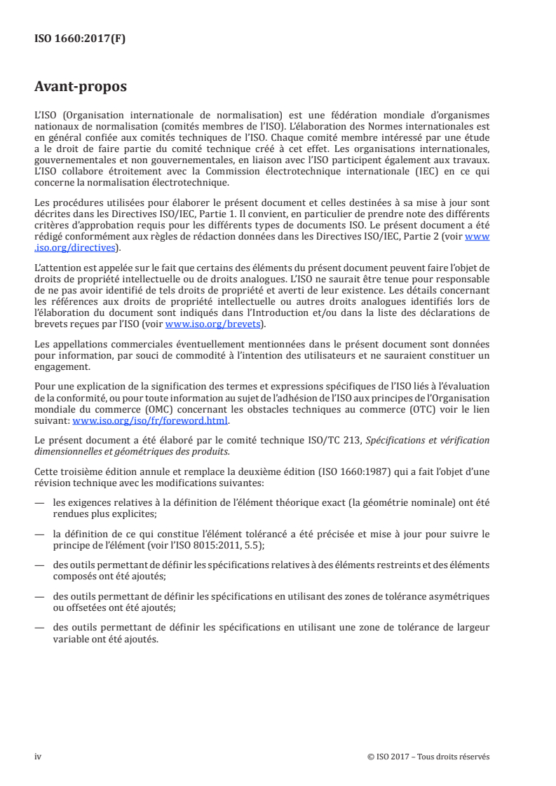 ISO 1660:2017 ISO 1660:2017 - Spécification géométrique des produits (GPS) — Tolérancement géométrique — Tolérancement des profils/1/2017 - Page 4 preview