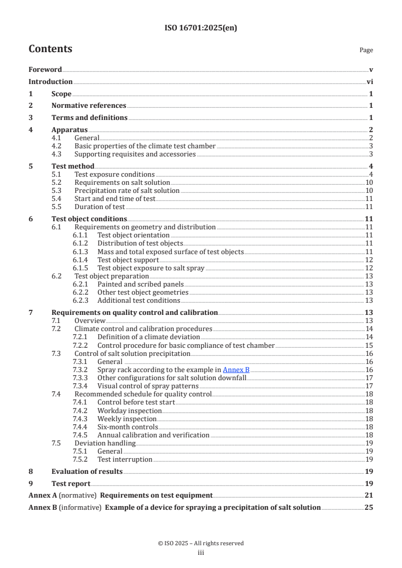 ISO 16701:2025 ISO 16701:2025 - Corrosion of metals and alloys — Corrosion in artificial atmosphere — Accelerated corrosion test involving exposure under controlled conditions of humidity cycling and intermittent spraying of a salt solution
Released:16. 06. 2025 - Page 3 preview
