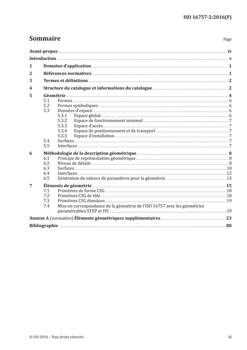 ISO 16757-2:2016 ISO 16757-2:2016 - Structures de données pour catalogues électroniques de produits pour les services du bâtiment — Partie 2: Géométrie/22/2019 - Page 3 preview