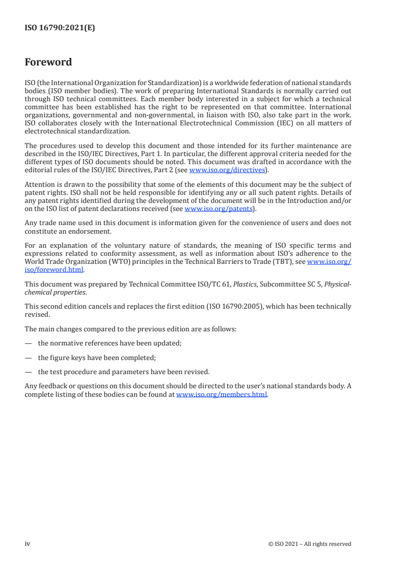 ISO 16790:2021 ISO 16790:2021 - Plastics — Determination of drawing characteristics of thermoplastics in the molten state/17/2021 - Page 4 preview