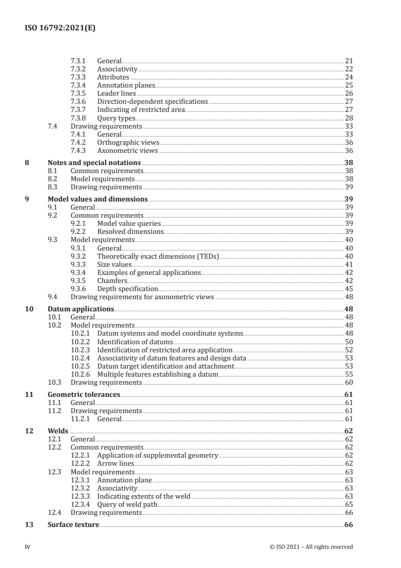 ISO 16792:2021 ISO 16792:2021 - Technical product documentation — Digital product definition data practices/7/2021 - Page 4 preview