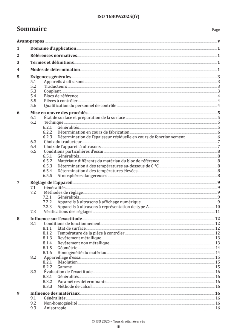 ISO 16809:2025 ISO 16809:2025 - Essais non destructifs — Détermination de l'épaisseur par ultrasons
Released:13. 06. 2025 - Page 3 preview