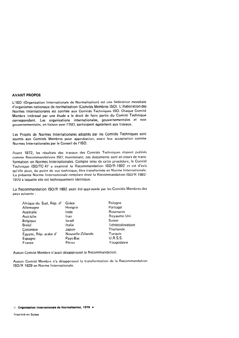 ISO 1692:1976 ISO 1692:1976 - Silicates de sodium et de potassium à usage industriel — Détermination de l'alcalinité totale — Méthode titrimétrique/1/1976 - Page 2 preview