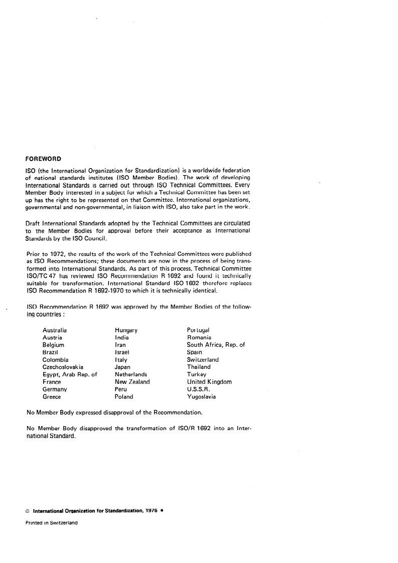 ISO 1692:1976 ISO 1692:1976 - Sodium and potassium silicates for industrial use — Determination of total alkalinity — Titrimetric method/1/1976 - Page 2 preview