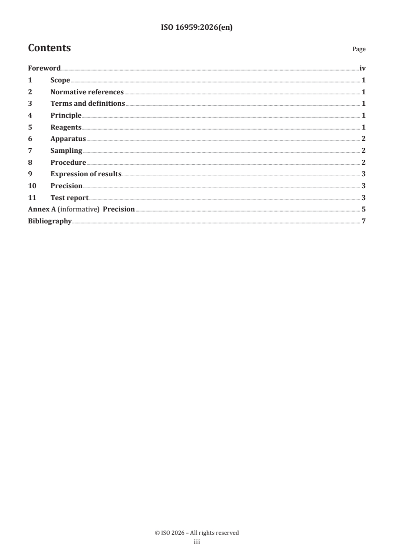 ISO 16959:2026 ISO 16959:2026 - Natural rubber latex concentrate — Determination of zinc oxide viscosity (ZOV) - Page 3 preview