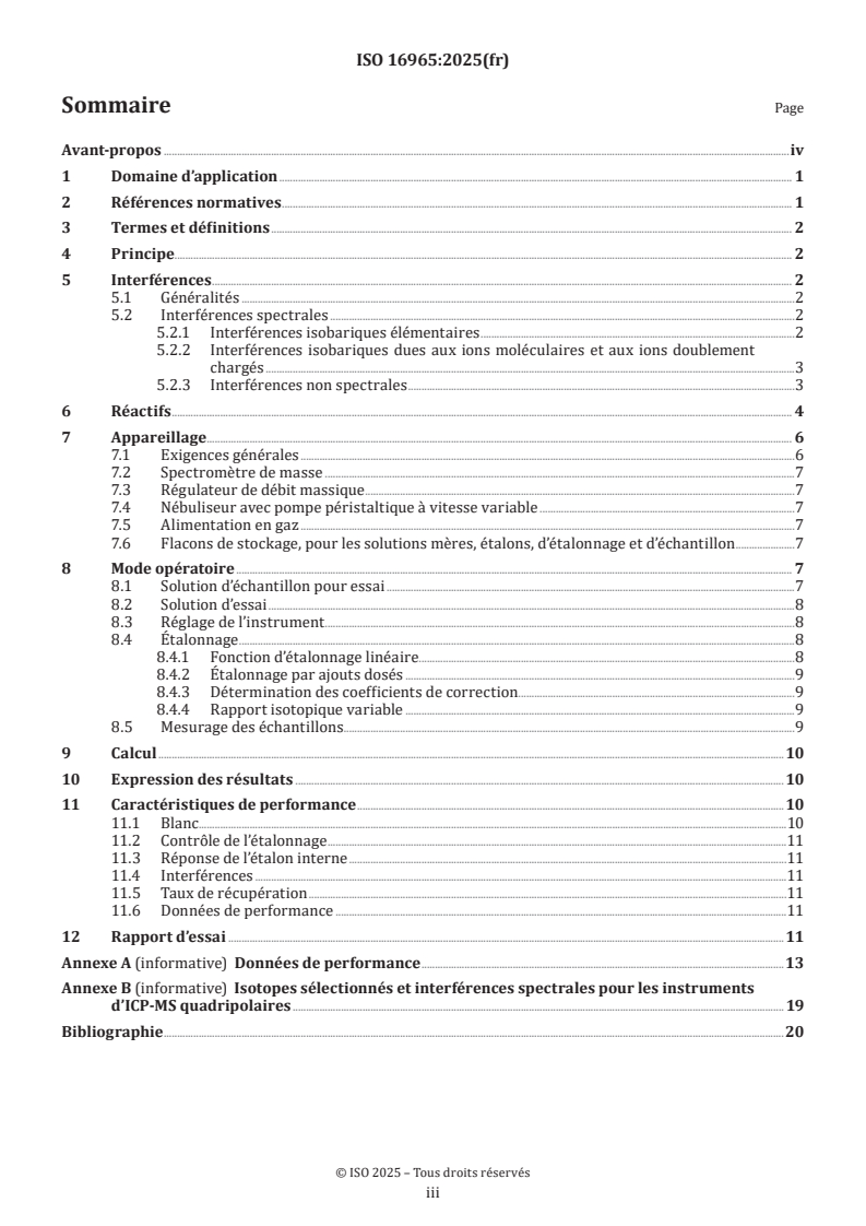 ISO 16965:2025 ISO 16965:2025 - Matrices solides environnementales — Détermination des éléments par spectrométrie de masse avec plasma à couplage inductif (ICP-MS)
Released:17. 09. 2025 - Page 3 preview