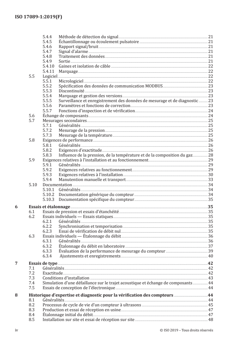 ISO 17089-1:2019 ISO 17089-1:2019 - Mesurage du débit des fluides dans les conduites fermées — Compteurs à ultrasons pour gaz — Partie 1: Compteurs pour transactions commerciales et allocations/8/2020 - Page 4 preview