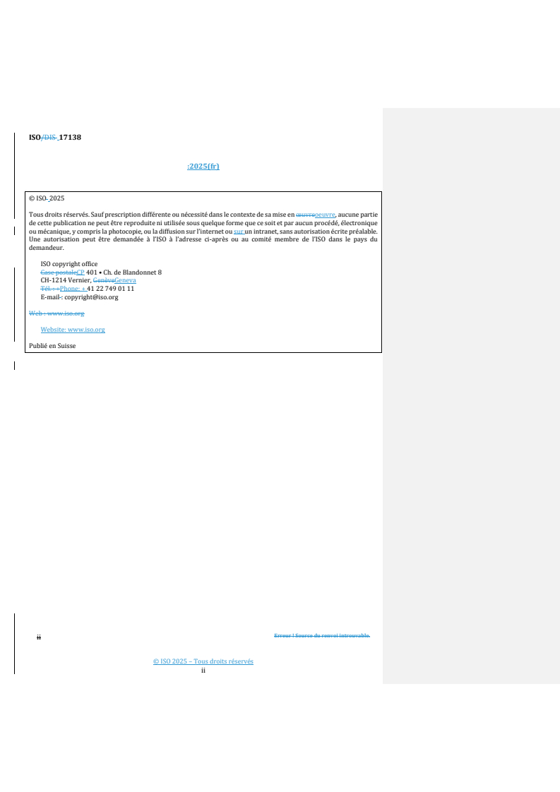 ISO 17138:2025 REDLINE ISO 17138:2025 - Céramiques techniques — Propriétés mécaniques des composites céramiques à température ambiante — Détermination de la résistance en flexion
Released:21. 11. 2025