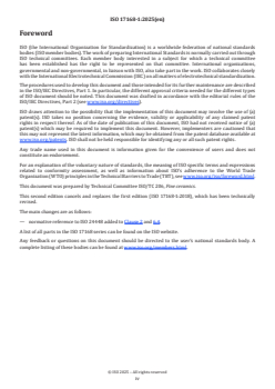 ISO 17168-1:2025 - Fine ceramics (advanced ceramics, advanced technical ceramics) — Test method for air-purification performance of semiconducting photocatalytic materials under indoor lighting environment — Part 1: Removal of nitric oxide
Released:7. 11. 2025 - Page 4 preview