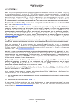 ISO 17232:2025 ISO 17232:2025 - Cuir — Essais physiques et mécaniques — Détermination de la résistance à la chaleur des cuirs vernis
Released:12/2/2025 - Page 4 preview