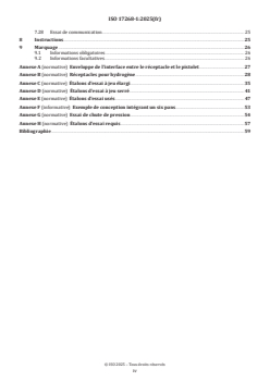 ISO 17268-1:2025 - Dispositifs de raccordement pour le ravitaillement des véhicules terrestres en hydrogène gazeux — Partie 1: Capacités de débit jusqu'à 120 g/s inclus
Released:6. 08. 2025 - Page 4 preview