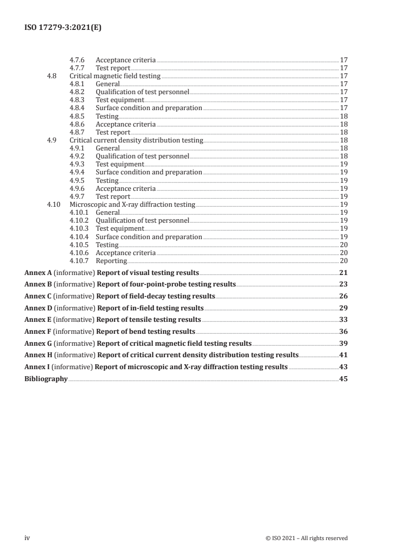 ISO 17279-3:2021 ISO 17279-3:2021 - Welding — Micro joining of second generation high temperature superconductors — Part 3: Test methods for joints
Released:2/24/2021 - Page 4 preview