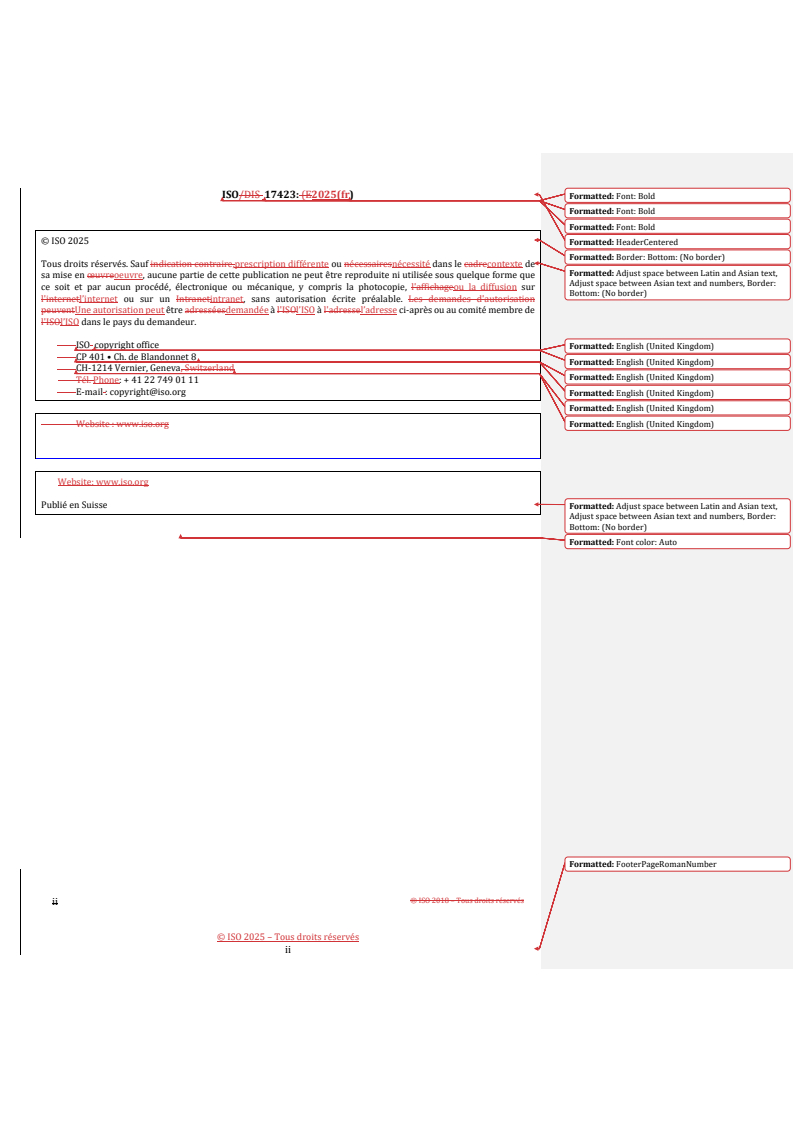 REDLINE ISO 17423:2025 - Systèmes de transport intelligents — Exigences et objectifs des applications
Released:25. 06. 2025