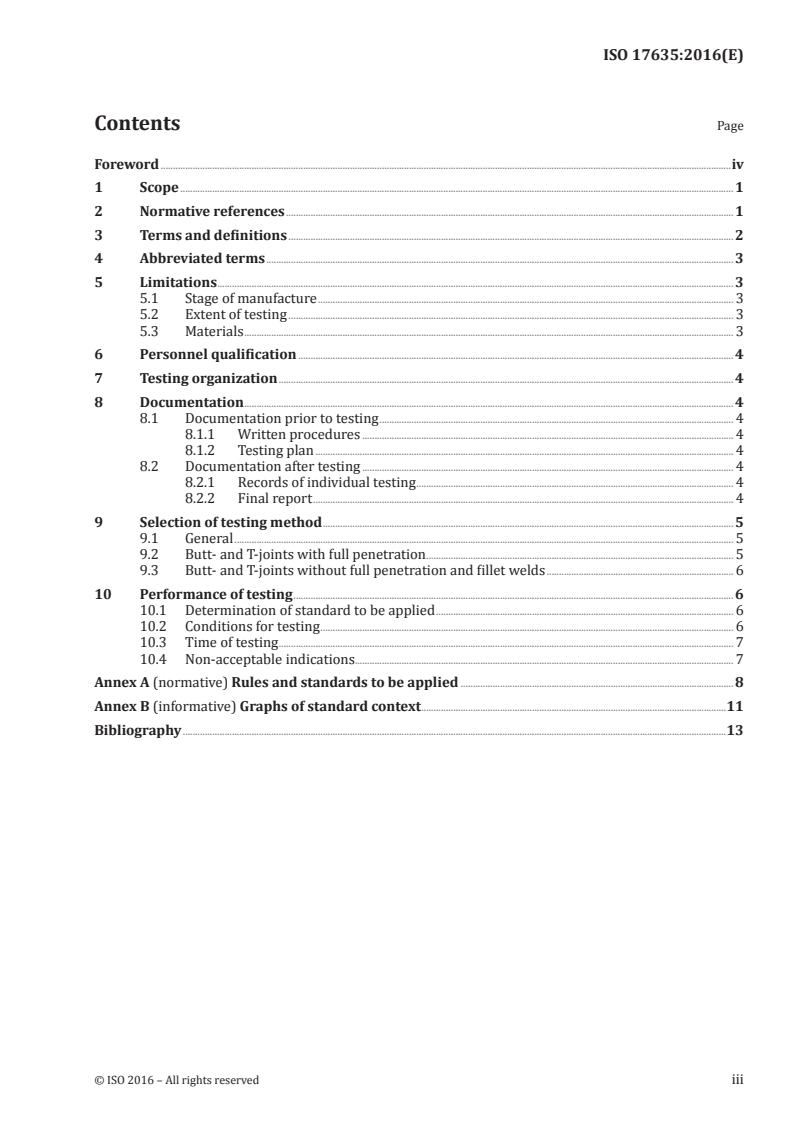 ISO 17635:2016 ISO 17635:2016 - Non-destructive testing of welds — General rules for metallic materials/25/2016 - Page 3 preview