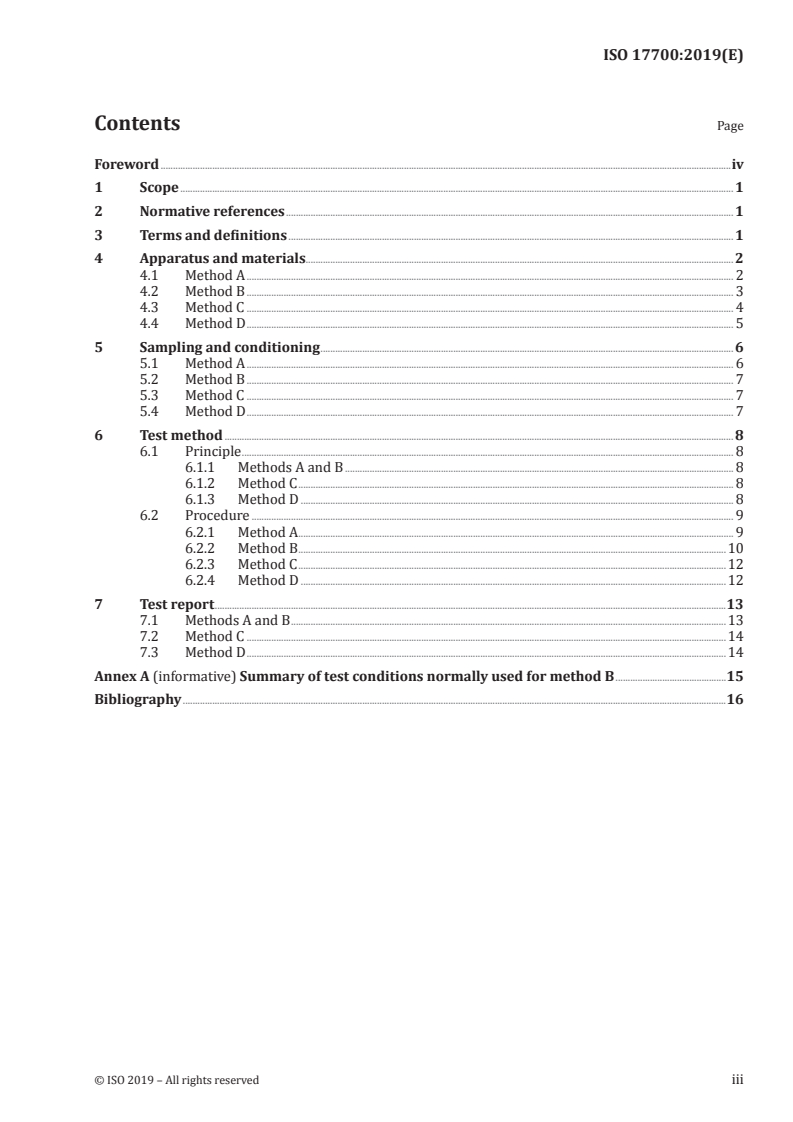 ISO 17700:2019 ISO 17700:2019 - Footwear — Test methods for upper components and insocks — Colour fastness to rubbing and bleeding/19/2019 - Page 3 preview