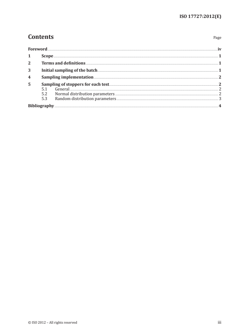 ISO 17727:2012 ISO 17727:2012 - Cork — Cork stoppers for still wine — Sampling plan for the quality control of cork stoppers/11/2012 - Page 3 preview