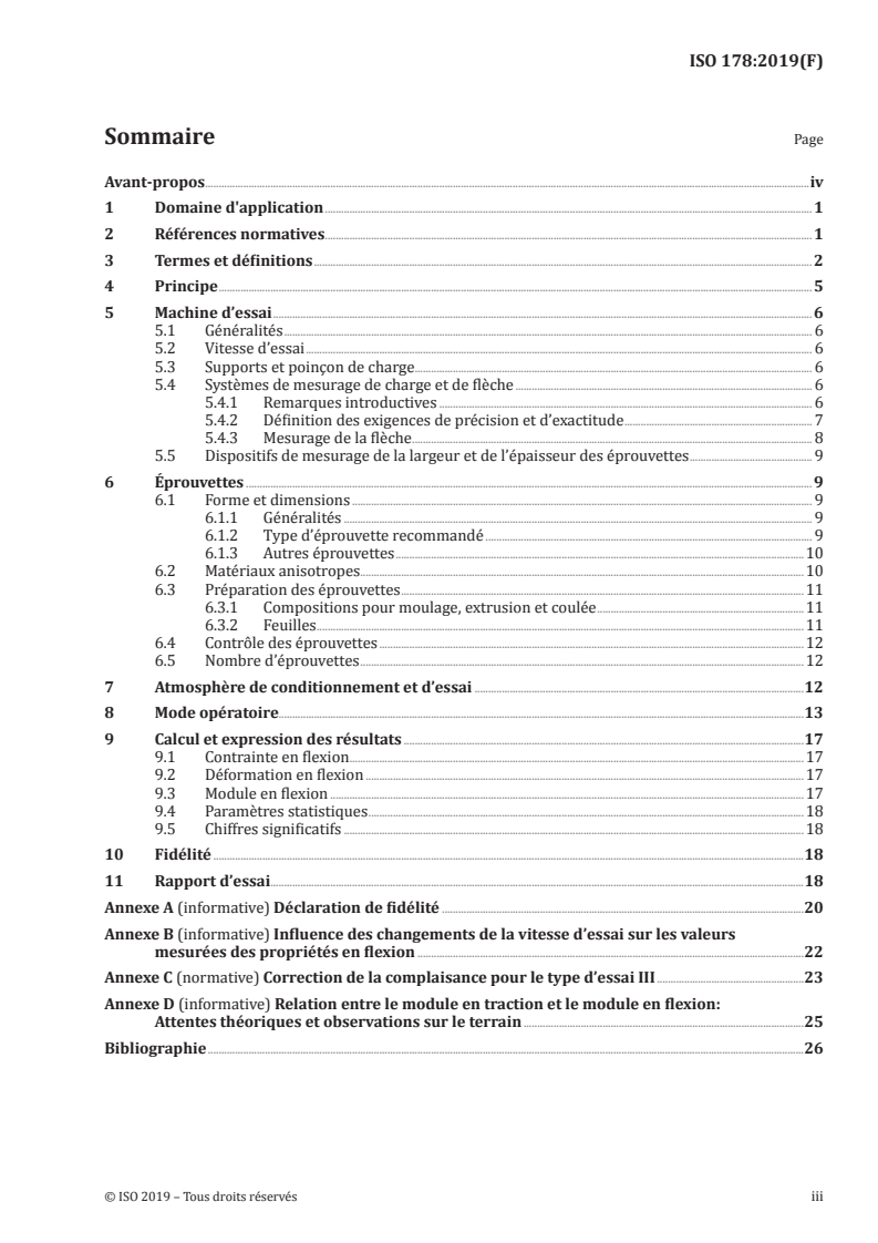 ISO 178:2019 ISO 178:2019 - Plastiques — Détermination des propriétés en flexion
Released:4/1/2019 - Page 3 preview