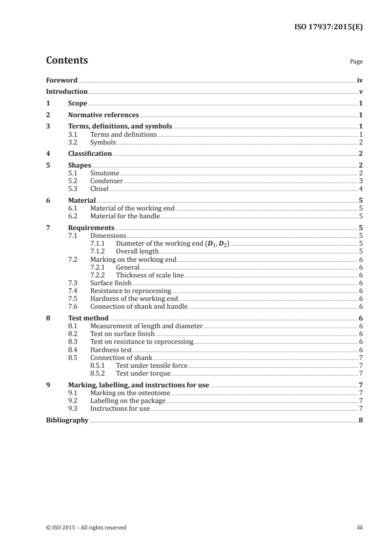 ISO 17937:2015 ISO 17937:2015 - Dentistry — Osteotome/11/2015 - Page 3 preview