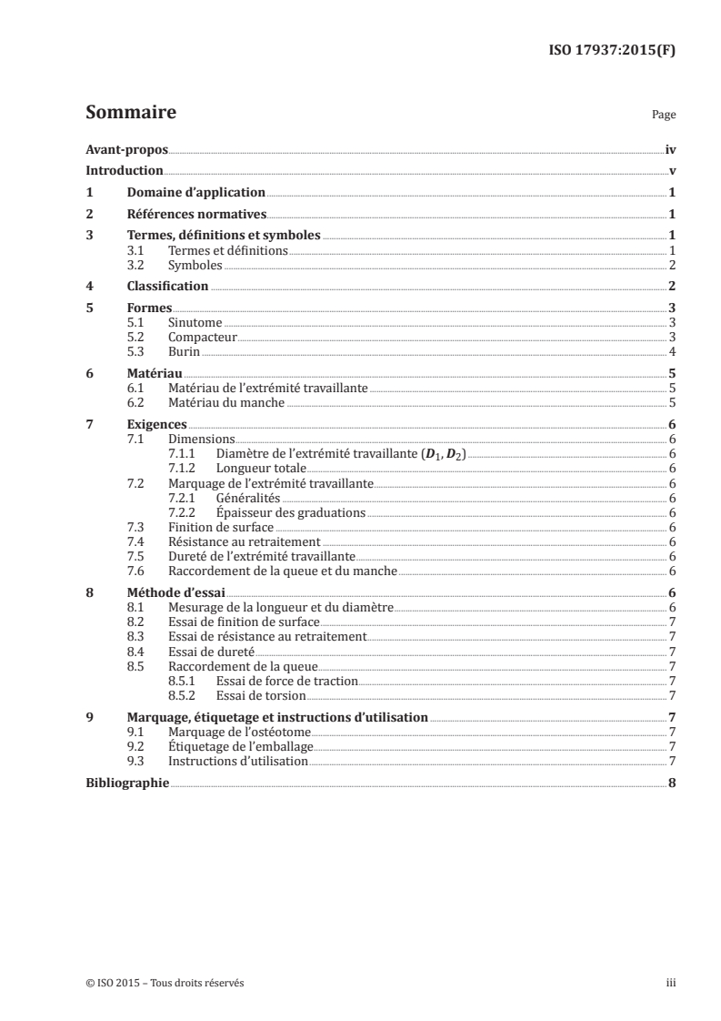 ISO 17937:2015 ISO 17937:2015 - Médecine bucco-dentaire — Ostéotome/11/2015 - Page 3 preview