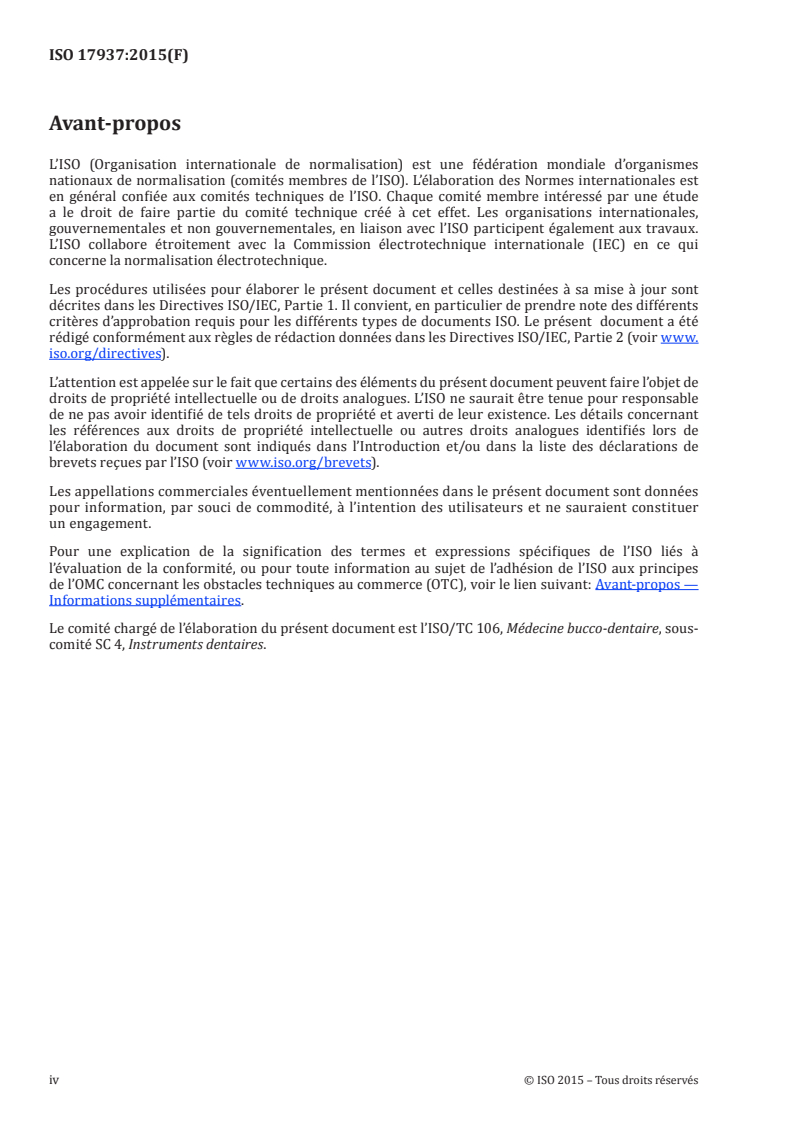 ISO 17937:2015 ISO 17937:2015 - Médecine bucco-dentaire — Ostéotome/11/2015 - Page 4 preview