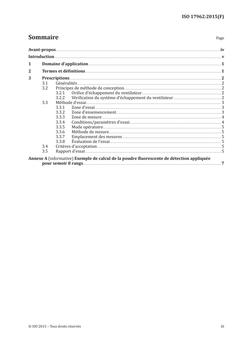 ISO 17962:2015 ISO 17962:2015 - Matériel agricole — Semoirs — Considérations pour réduire au minimum les effets de l'échappement du ventilateur des systèmes pneumatiques/8/2015 - Page 3 preview
