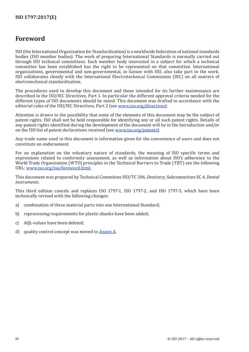 ISO 1797:2017 ISO 1797:2017 - Dentistry — Shanks for rotary and oscillating instruments/3/2017 - Page 4 preview