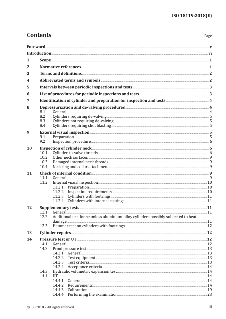 ISO 18119:2018 ISO 18119:2018 - Gas cylinders — Seamless steel and seamless aluminium-alloy gas cylinders and tubes — Periodic inspection and testing
Released:5/25/2018 - Page 3 preview