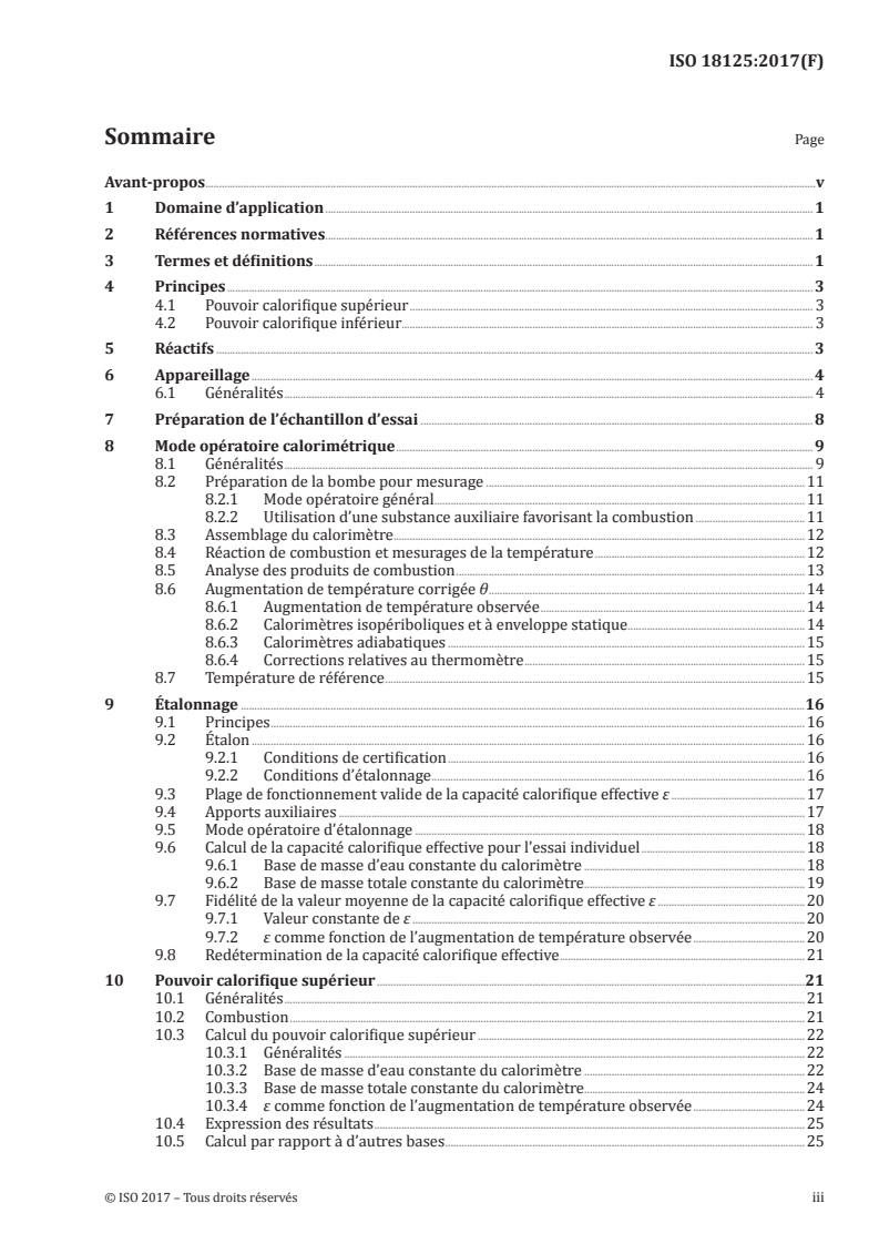 ISO 18125:2017 ISO 18125:2017 - Biocombustibles solides — Détermination du pouvoir calorifique/24/2017 - Page 3 preview
