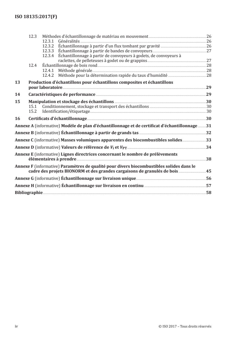 ISO 18135:2017 ISO 18135:2017 - Biocarburants solides — Échantillonnage/30/2017 - Page 4 preview