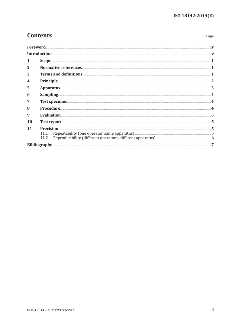 ISO 18142:2014 ISO 18142:2014 - Carbonaceous materials for the production of primary aluminium — Baked carbon bodies — Determination of the dynamic elasticity modulus by the resonance method/3/2014 - Page 3 preview