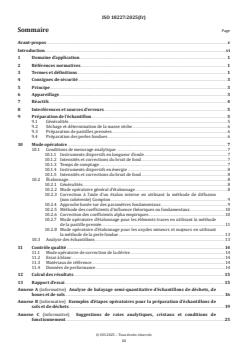 ISO 18227:2025 - Matrices solides environnementales — Détermination de la composition élémentaire par spectrométrie de fluorescence X
Released:12/1/2025 - Page 3 preview