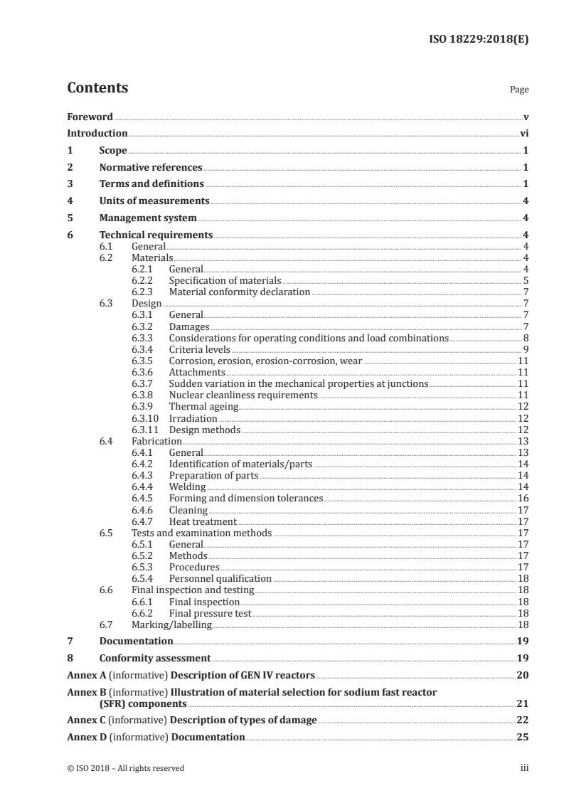 ISO 18229:2018 ISO 18229:2018 - Essential technical requirements for mechanical components and metallic structures foreseen for Generation IV nuclear reactors
Released:2/13/2018 - Page 3 preview