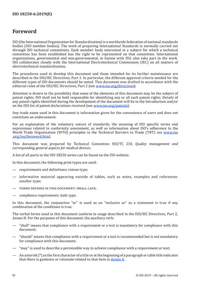 ISO 18250-6:2019 ISO 18250-6:2019 - Medical devices — Connectors for reservoir delivery systems for healthcare applications — Part 6: Neural applications/18/2019 - Page 4 preview