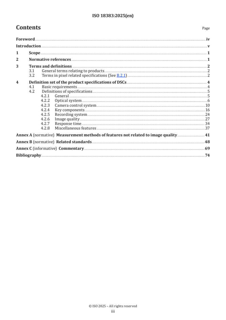 ISO 18383:2025 ISO 18383:2025 - Digital imaging — Specification guideline for digital cameras
Released:10/7/2025 - Page 3 preview