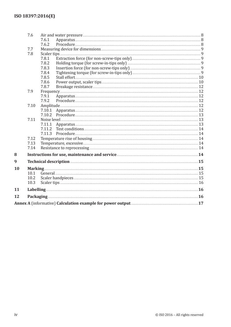 ISO 18397:2016 ISO 18397:2016 - Dentistry — Powered scaler/15/2016 - Page 4 preview