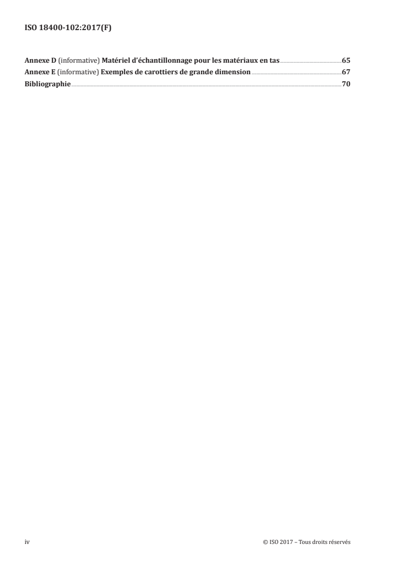 SIST ISO 18400-102:2018 ISO 18400-102:2017 - Qualité du sol — Échantillonnage — Partie 102: Choix et application des techniques d'échantillonnage/22/2017 - Page 4 preview