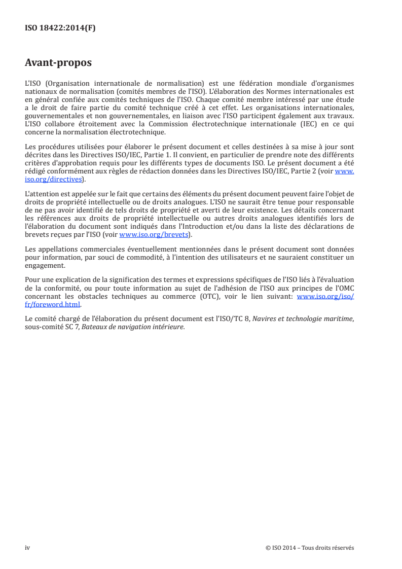 ISO 18422:2014 ISO 18422:2014 - Navires et technologie maritime — Bateaux de navigation intérieure — Pancarte avec instructions relatives au sauvetage, à la réanimation et aux premiers soins des noyés/6/2017 - Page 4 preview