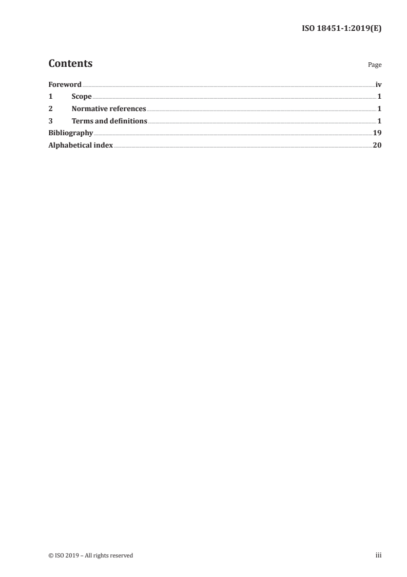 ISO 18451-1:2019 ISO 18451-1:2019 - Pigments, dyestuffs and extenders — Terminology — Part 1: General terms/30/2019 - Page 3 preview