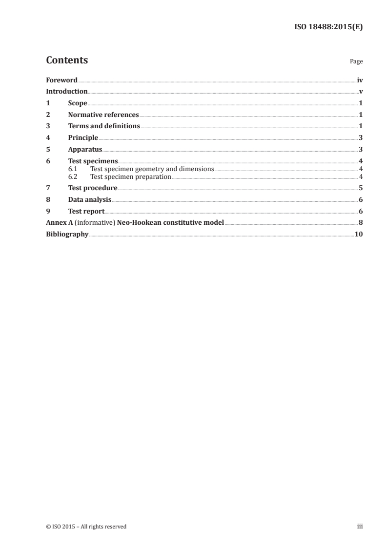 ISO 18488:2015 ISO 18488:2015 - Polyethylene (PE) materials for piping systems — Determination of Strain Hardening Modulus in relation to slow crack growth — Test method/20/2015 - Page 3 preview