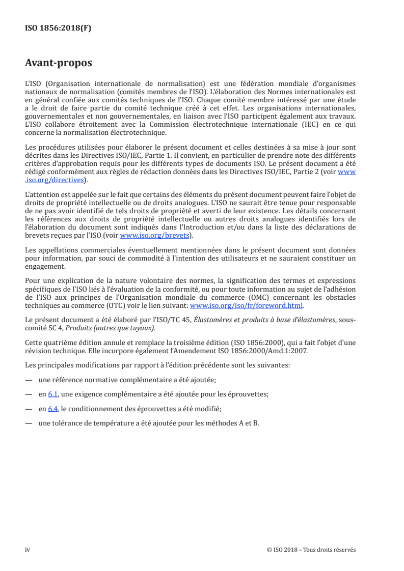ISO 1856:2018 ISO 1856:2018 - Matériaux polymères alvéolaires souples — Détermination de la déformation rémanente après compression/25/2018 - Page 4 preview