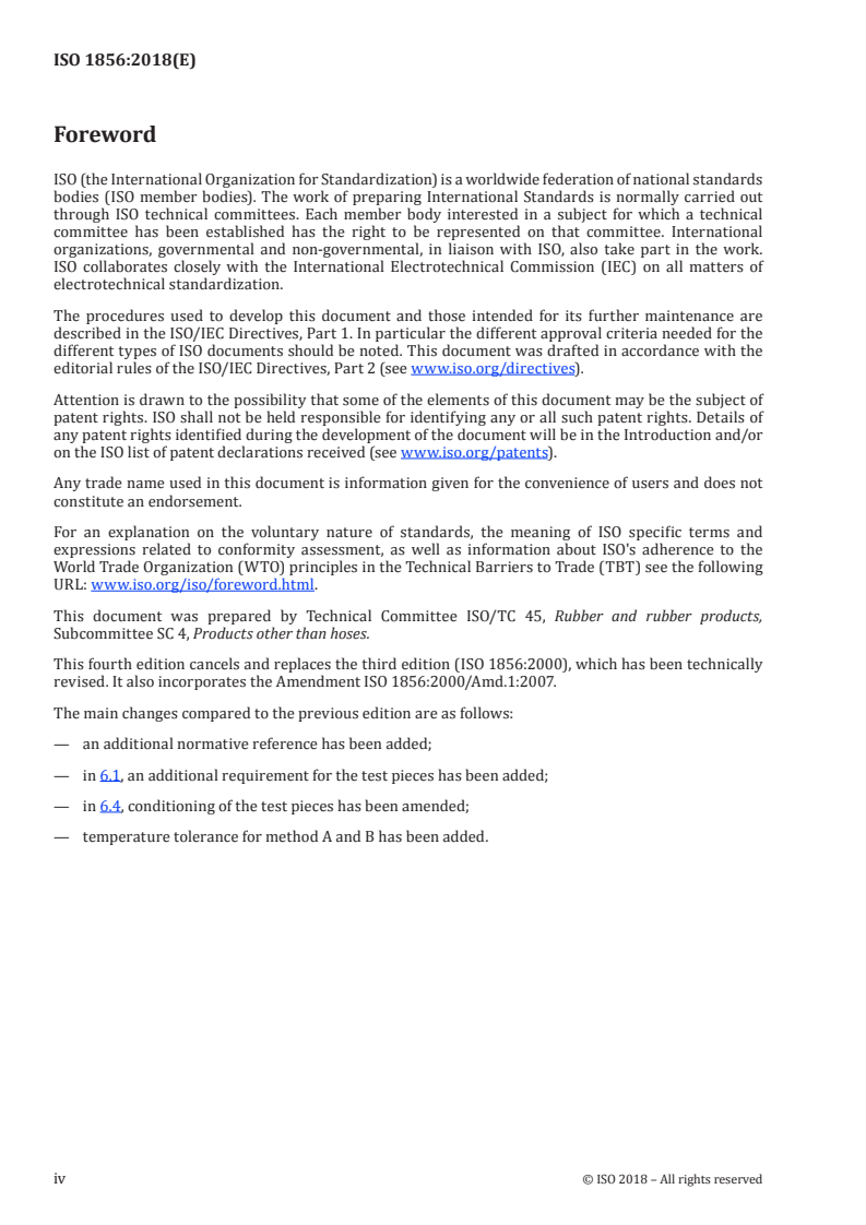 ISO 1856:2018 ISO 1856:2018 - Flexible cellular polymeric materials — Determination of compression set/25/2018 - Page 4 preview