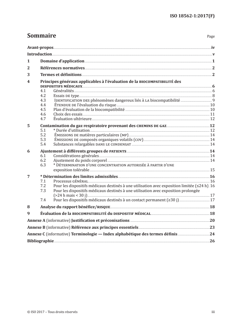 ISO 18562-1:2017 ISO 18562-1:2017 - Évaluation de la biocompatibilité des voies de gaz respiratoires dans les applications de soins de santé — Partie 1: Évaluation et essais au sein d'un processus de gestion du risque/13/2017 - Page 3 preview