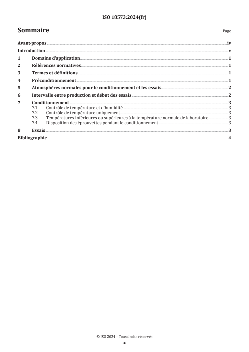ISO 18573:2024 ISO 18573:2024 - Courroies transporteuses — Atmosphères d'essai et durées de conditionnement - Page 3 preview